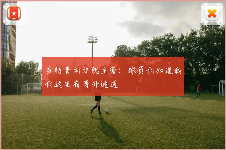 多特青训学院主管：球员们知道我们这里有晋升通道